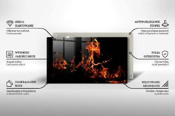 Chopping board Fire flame