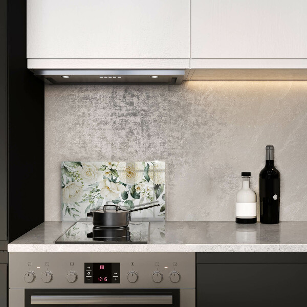 Chopping board Watercolor flowers