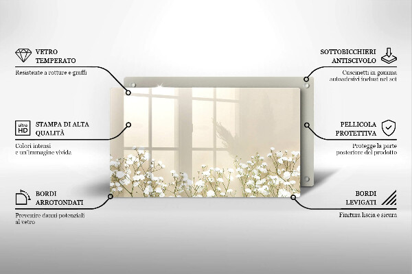 Chopping board Boho flowers