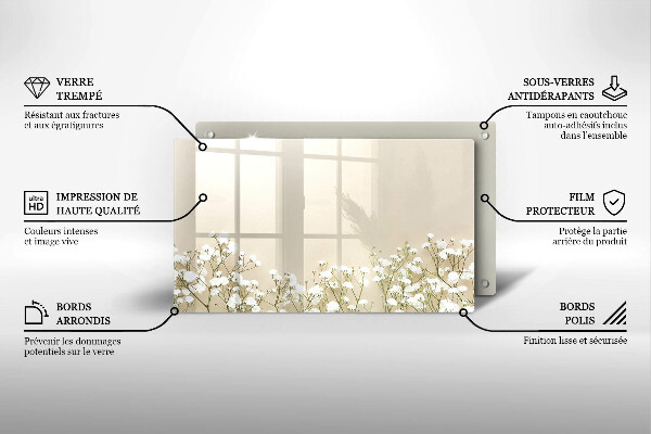 Chopping board Boho flowers