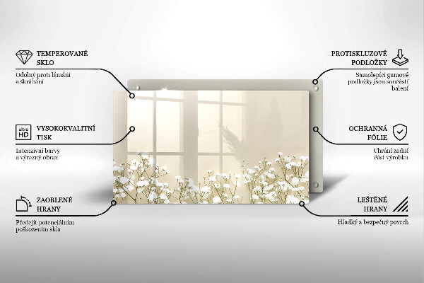 Chopping board Boho flowers