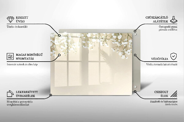 Chopping board Boho flowers