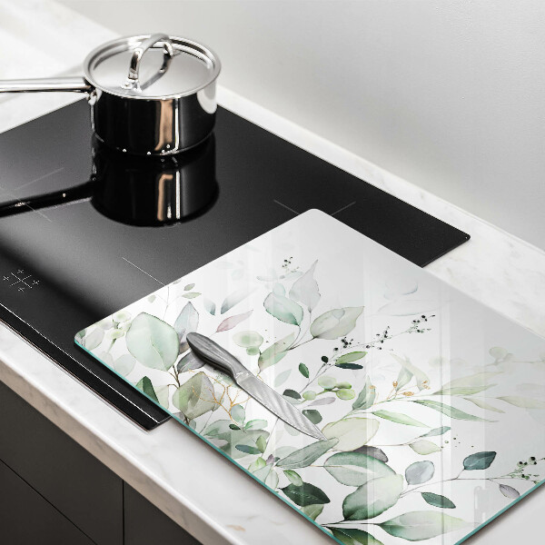 Chopping board Watercolor plants