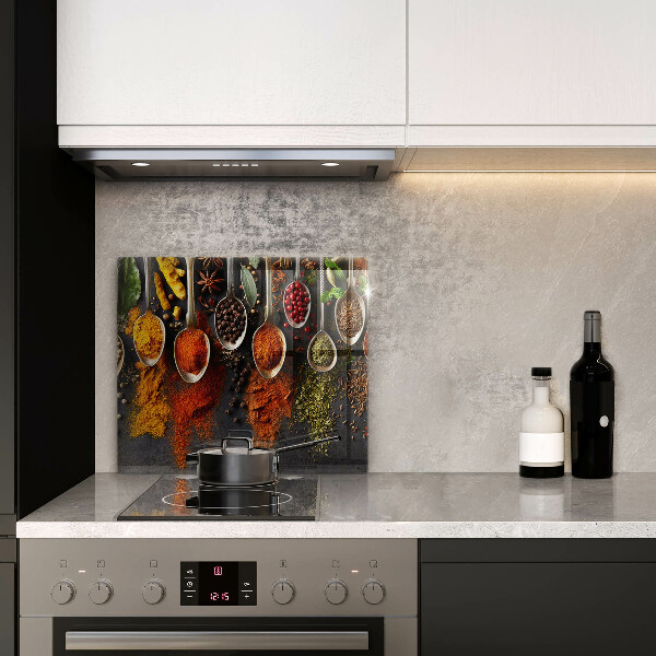 Kitchen worktop protector Spoons with spices