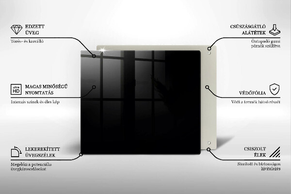 Chopping board Black colour