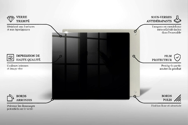 Chopping board Black colour