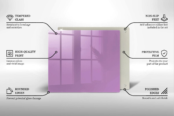 Kitchen worktop protector Violet colour