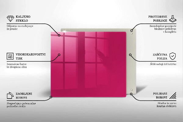 Kitchen worktop protector Pink color