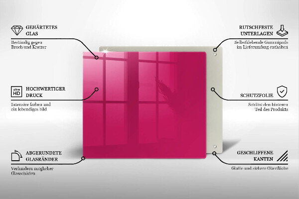 Kitchen worktop protector Pink color