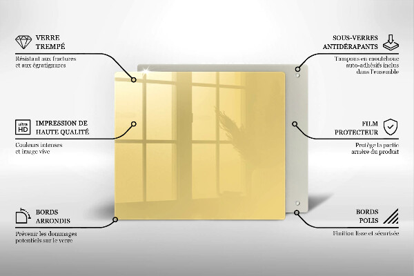 Kitchen worktop protector Yellow