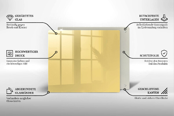 Kitchen worktop protector Yellow