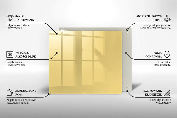 Kitchen worktop protector Yellow