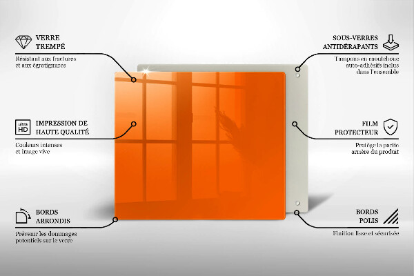 Kitchen worktop protector Orange color