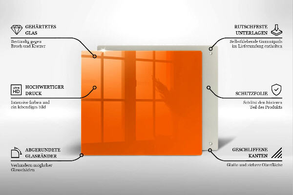 Kitchen worktop protector Orange color