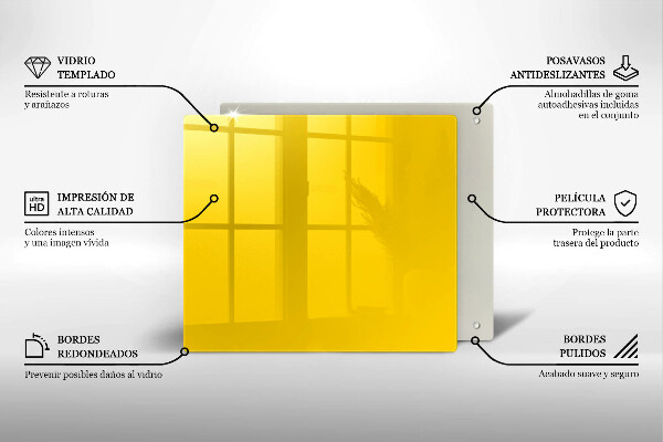 Kitchen worktop protector Yellow