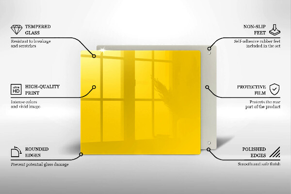 Kitchen worktop protector Yellow