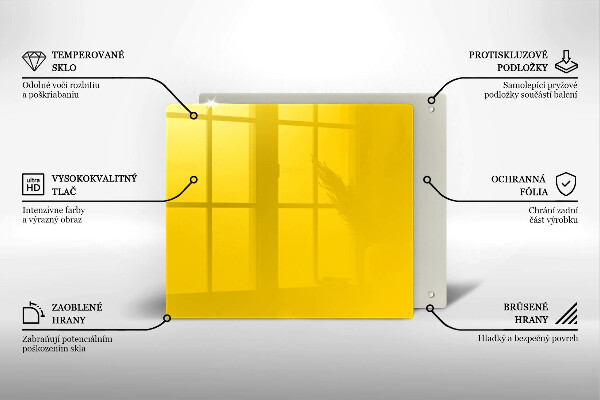 Kitchen worktop protector Yellow
