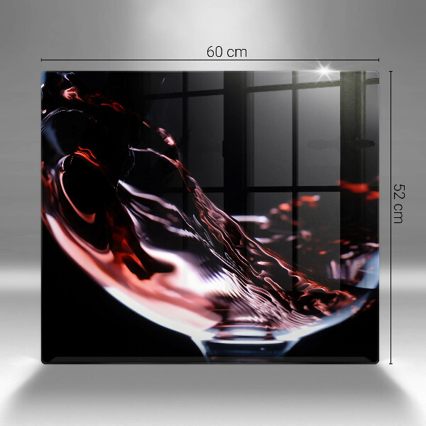 Kitchen worktop protector A glass of red wine