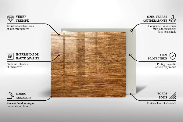 Kitchen worktop protector Wood texture board