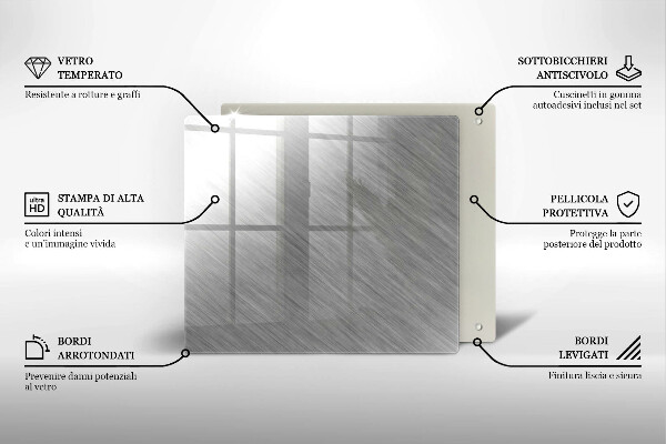 Kitchen worktop protector Metal texture background