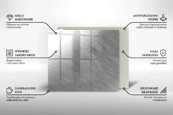 Kitchen worktop protector Metal texture background