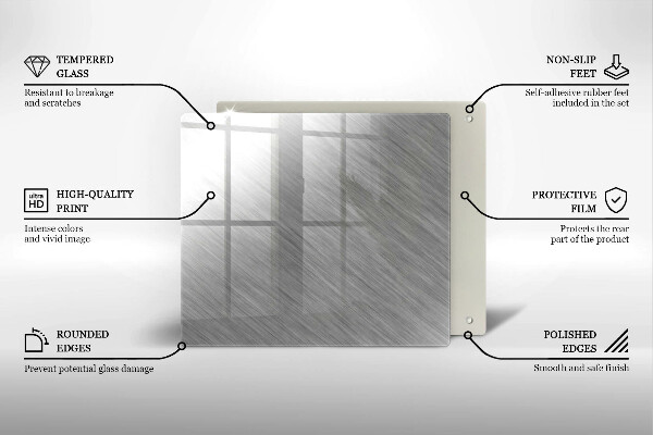 Kitchen worktop protector Metal texture background