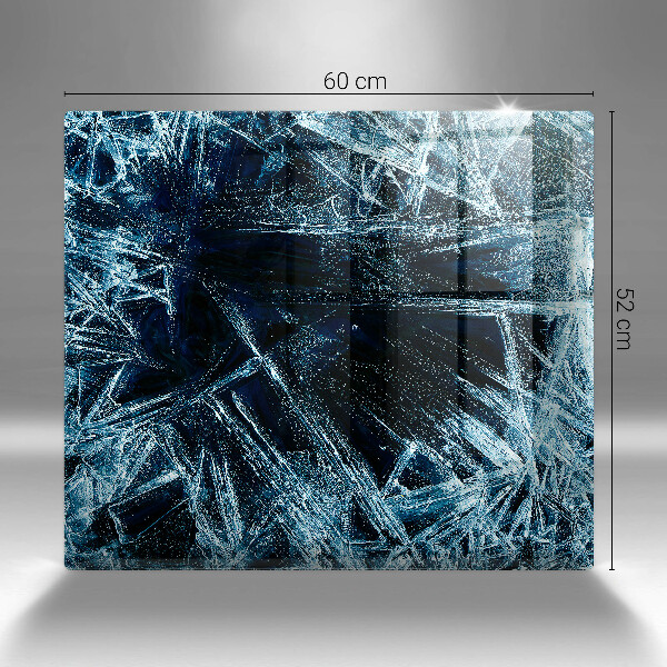 Chopping board glass Sharp ice structure