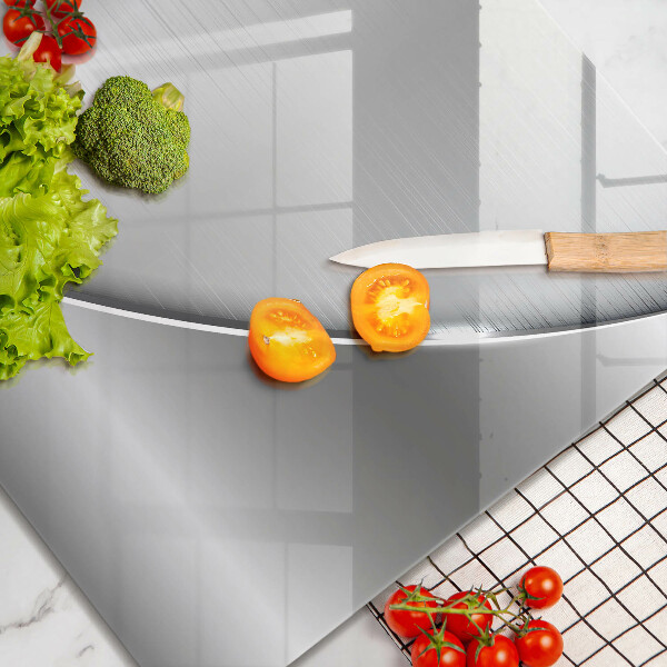 Chopping board glass Metal shapes