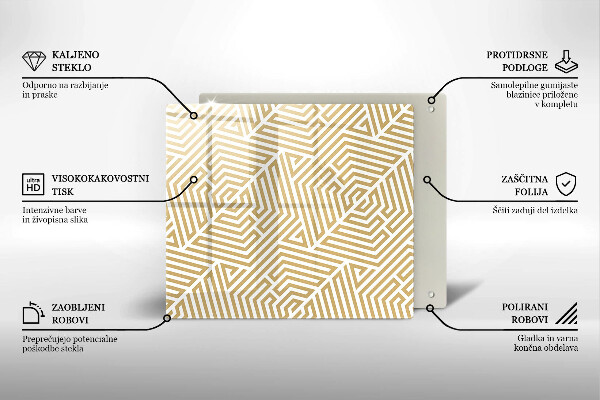 Kitchen worktop protector Geometric lines