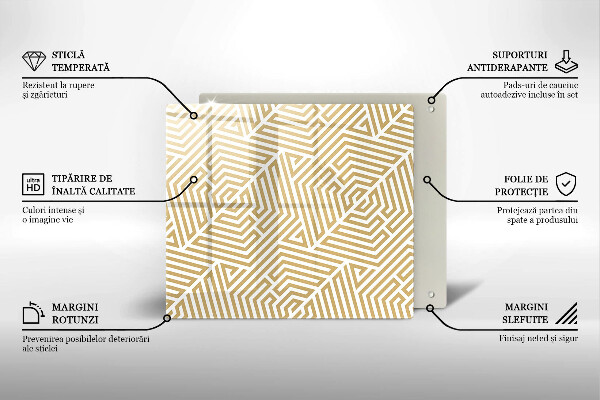 Kitchen worktop protector Geometric lines