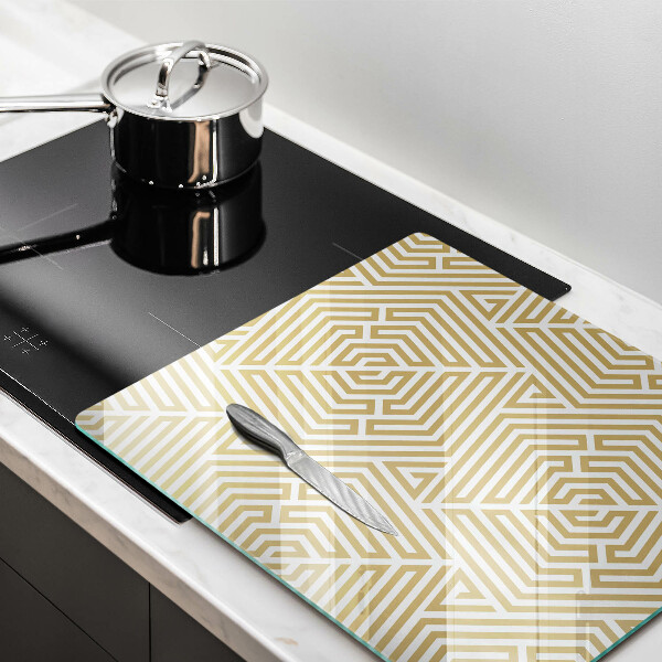 Kitchen worktop protector Geometric lines