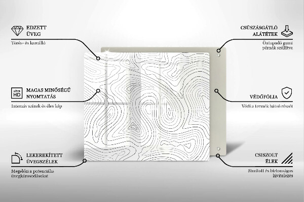 Kitchen worktop protector Abstraction shapes