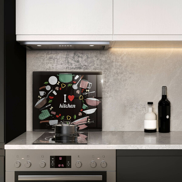 Kitchen worktop protector Illustration I Love Kitchen