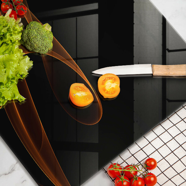 Glass worktop saver Abstract lines