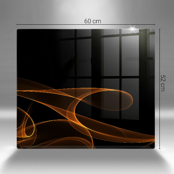 Glass worktop saver Abstract lines