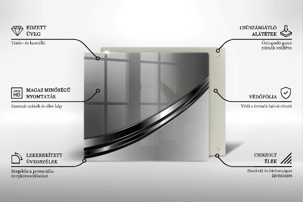 Glass worktop saver Metal abstraction