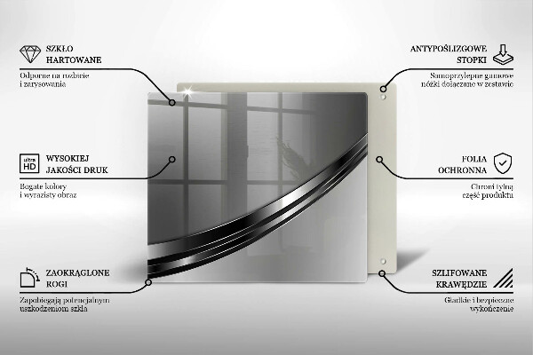 Glass worktop saver Metal abstraction