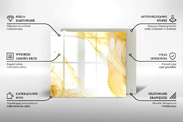 Kitchen worktop protector Golden abstraction