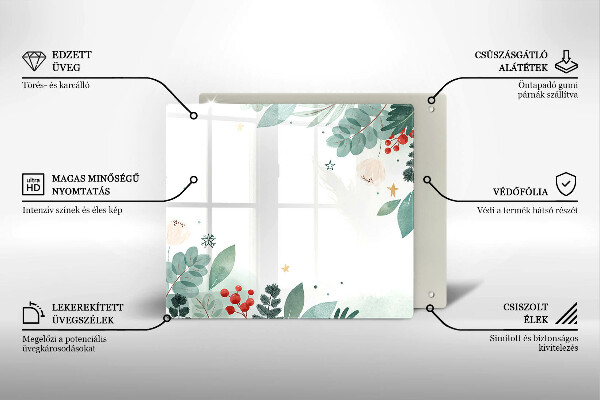 Kitchen worktop protector Watercolors leaves