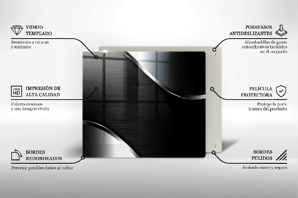 Kitchen worktop protector Metal abstraction