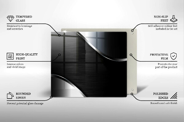 Kitchen worktop protector Metal abstraction