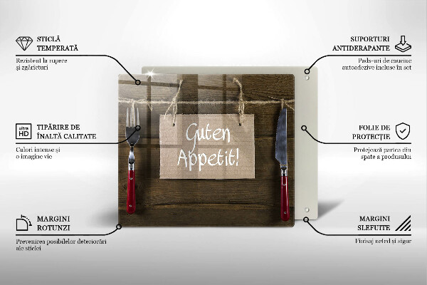 Kitchen worktop protector GUTEN APETIT inscription boards