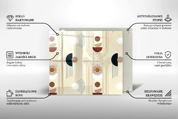 Kitchen worktop protector Boho shapes geometry