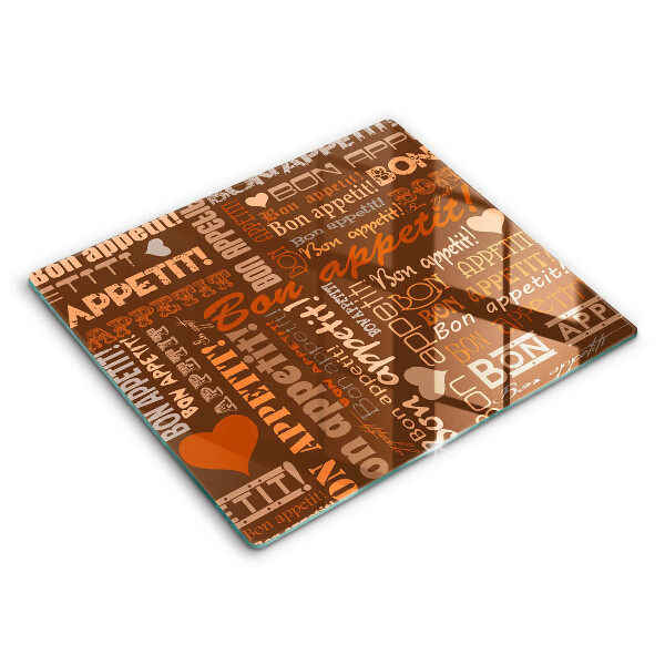 Kitchen worktop protector Text Bon Appetit