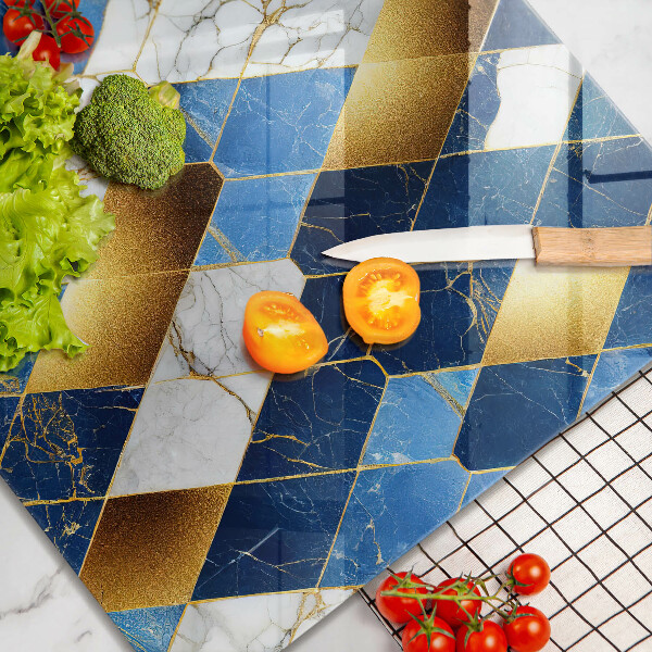 Chopping board Golden Rombs Marble