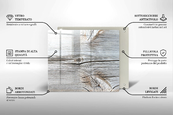 Chopping board Bright wood structure