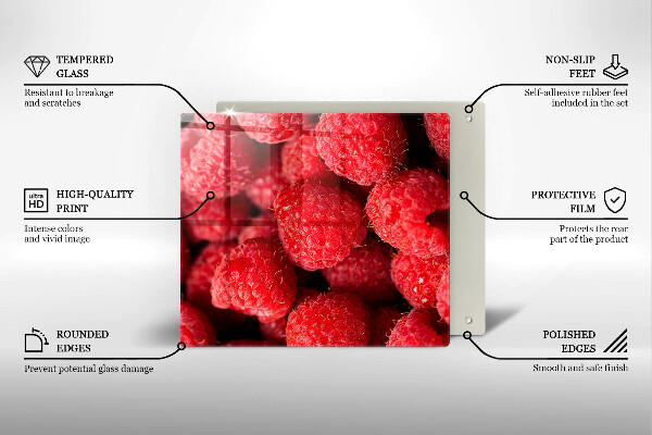 Chopping board Raspberry fruit