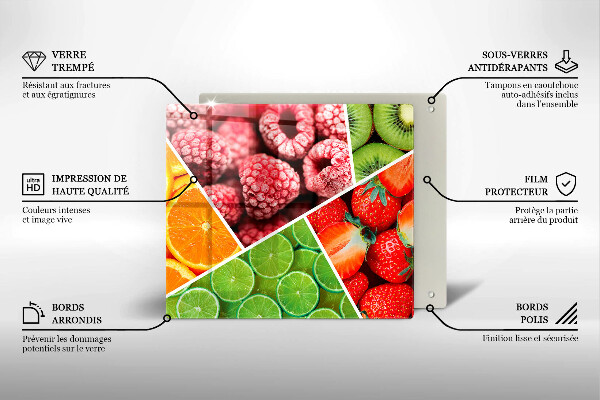 Chopping board Colorful fruit