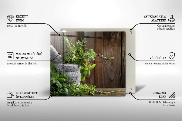 Chopping board Green herbs