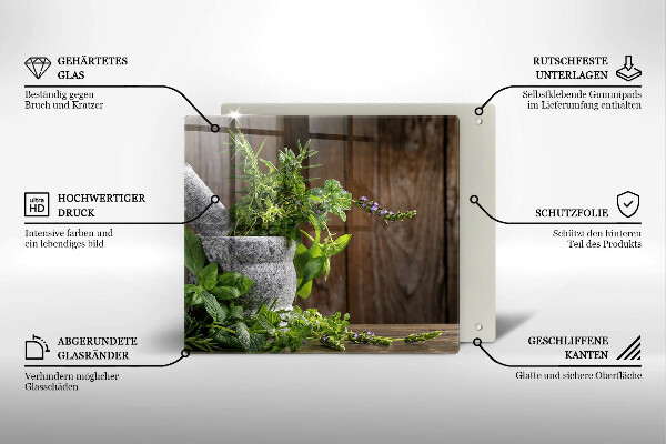 Chopping board Green herbs